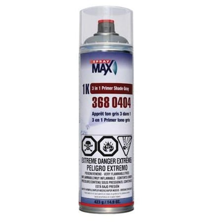 Spraymax, Peter Kwasny 3 in 1 Primer Shade Gray, Can 3680404